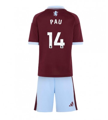 Aston Villa Pau Torres #14 Hjemmebanetrøje Børn 2026-27 Kortærmet (+ Korte bukser)